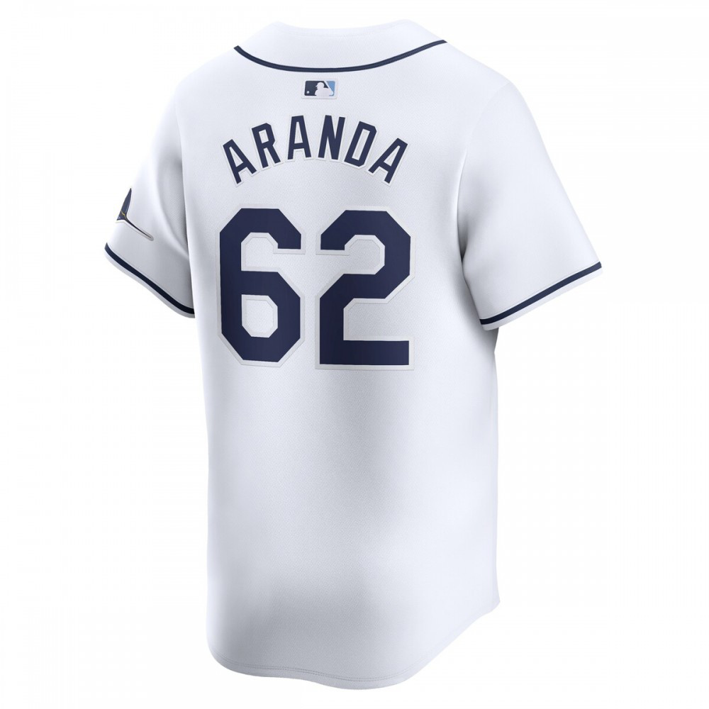 Jonathan Aranda Tampa Bay Rays Home Limited Player Jersey - White-Pro Kit Vault | Brand New 26/27 Sports Jerseys